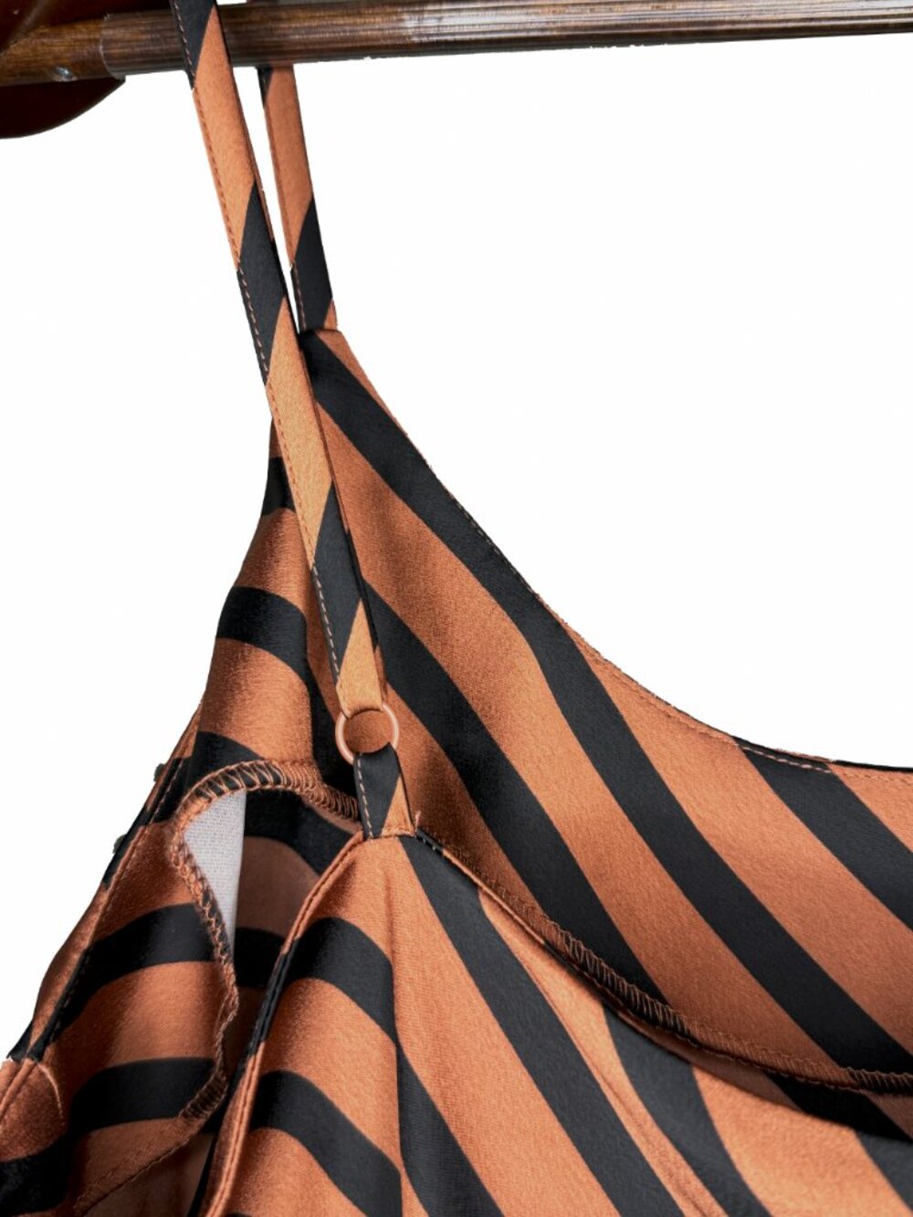 A New Day Womens Copper & Black Satin String-Strapped Dress - XXL - Picture 5 of 8